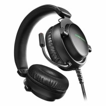 Gaming Headset mit Mikrofon Mars Gaming MH4X LED (2 m) Schwarz