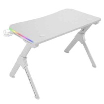 Table Mars Gaming MGDRGBW White Steel