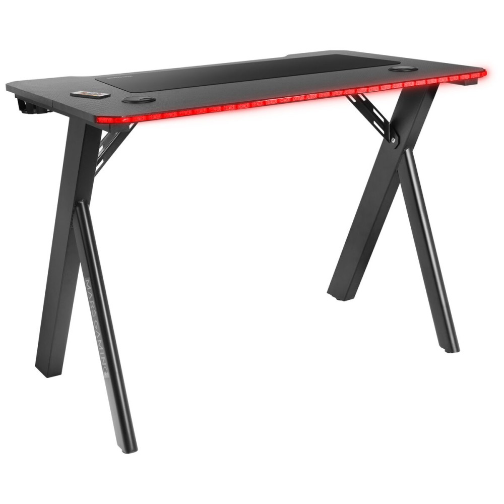 Table Mars Gaming MGD100RGB 100 x 60 cm Black Steel