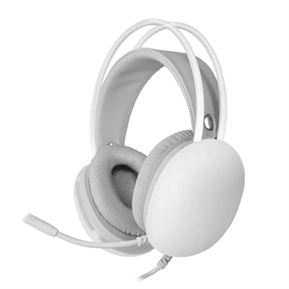 Auriculares con Micrófono Mars Gaming MH-GLOW RGB Blanco