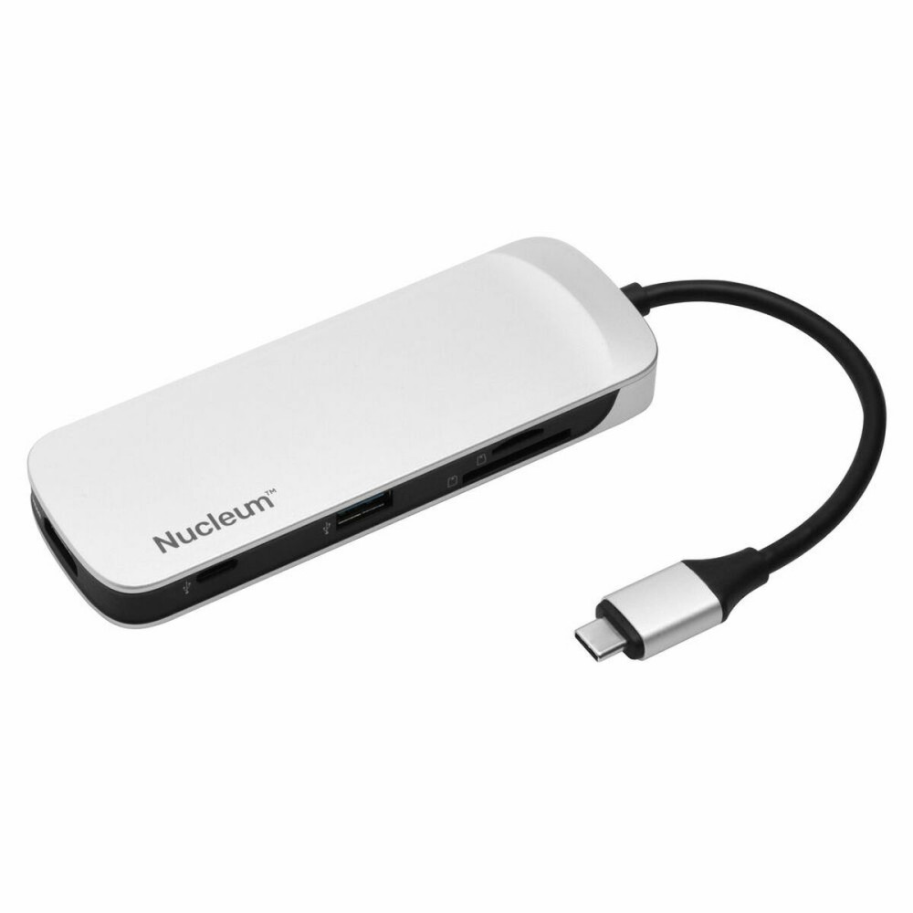 Hub USB Kingston C-HUBC1-SR-EN Branco Prateado