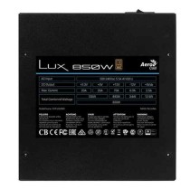 Fonte di Alimentazione Aerocool LUX850 Nero 850 W