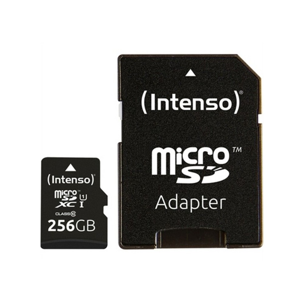 Scheda Di Memoria Micro SD con Adattatore INTENSO 3423492 256 GB Nero