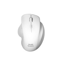 Rato Mars Gaming MMWERGO Ratón Inalámbrico Ergonómico Blanco 3200 DPI