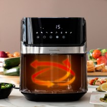 Fritadeira sem Óleo InnovaGoods Fryinn Pro 5500 Preto Aço inoxidável 1700 W 5,5 L