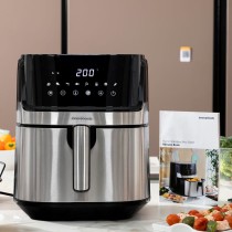 Fritadeira sem Óleo InnovaGoods Fryinn Pro 5500 Preto Aço inoxidável 1700 W 5,5 L