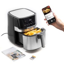 Fritadeira sem Óleo InnovaGoods Fryinn Pro 5500 Preto Aço inoxidável 1700 W 5,5 L