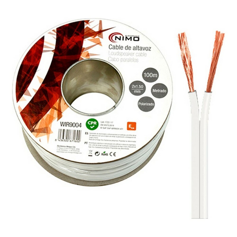 Cable de altavoz NIMO Blanco 2 x 1,5 mm 2 x 1,5 mm