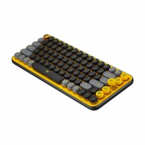 Wireless Keyboard Logitech 920-010728 Black Yellow Spanish Qwerty