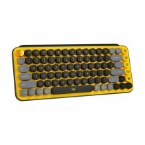 Wireless Keyboard Logitech 920-010728 Black Yellow Spanish Qwerty