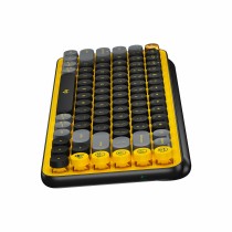 Wireless Keyboard Logitech 920-010728 Black Yellow Spanish Qwerty