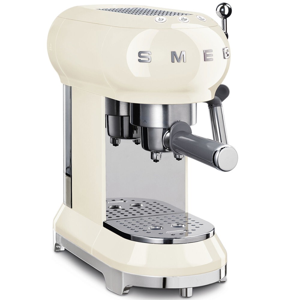 Manuelle Express-Kaffeemaschine Smeg ECF01CREU Retro 1350 W 1 L Creme