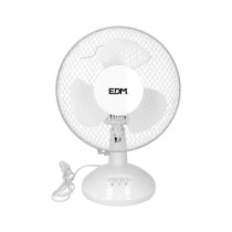 Ventilador de Mesa EDM Branco 25 W Ø 23 x 36 cm