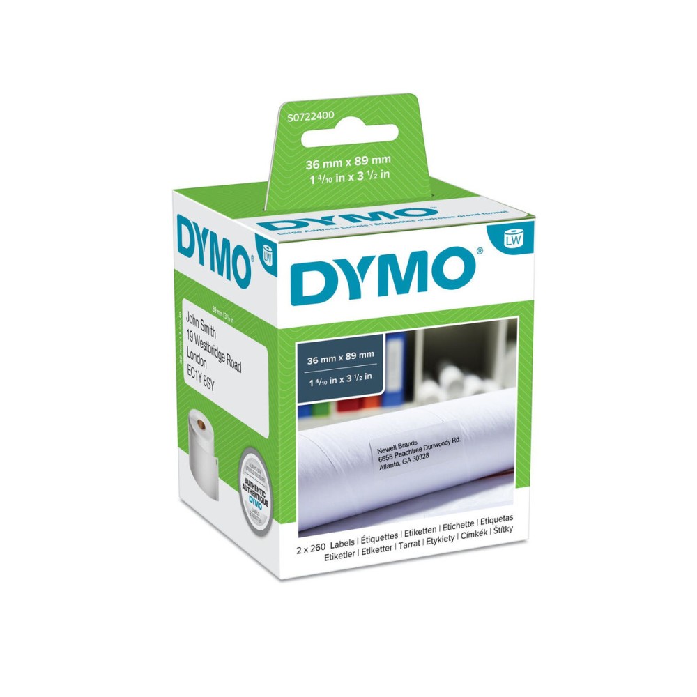 Rollo de Etiquetas Dymo S0722400 Rojo Blanco