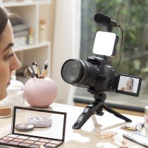 Kit Vlogging con Luz, Micrófono y Mando Plodni InnovaGoods 6 Piezas (Reacondicionado C)