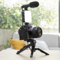 Kit Vlogging con Luz, Micrófono y Mando Plodni InnovaGoods 6 Piezas (Reacondicionado C)