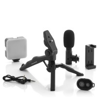 Kit Vlogging com Luz, Microfone e Comando Plodni InnovaGoods 6 Peças (Recondicionado C)