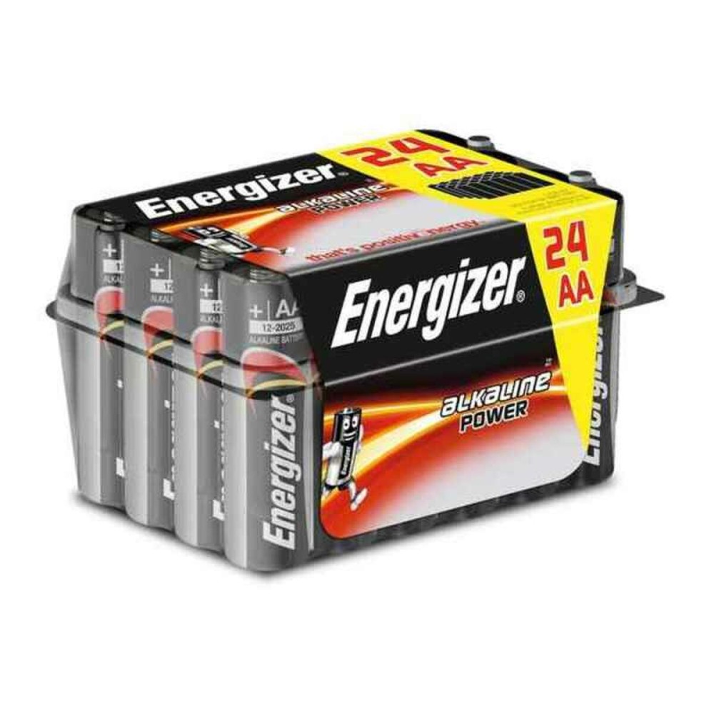 Pilas Alcalinas Energizer AA LR6 (24 uds) Negro