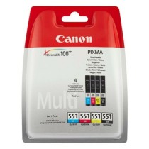 Cartucho Compatível Canon ChromaLife100+ (4 pcs) Amarelo Preto Ciano Magenta Sim