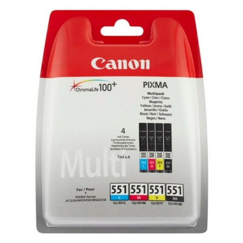 Cartuccia d'inchiostro compatibile Canon ChromaLife100+ (4 pcs) Giallo Nero Ciano Magenta Sì