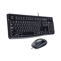 Tastiera e Mouse Ottico Logitech Desktop MK120 Nero