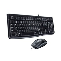 Teclado e rato óticos Logitech Desktop MK120 Preto