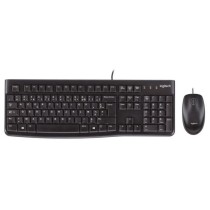 Tastiera e Mouse Ottico Logitech Desktop MK120 Nero