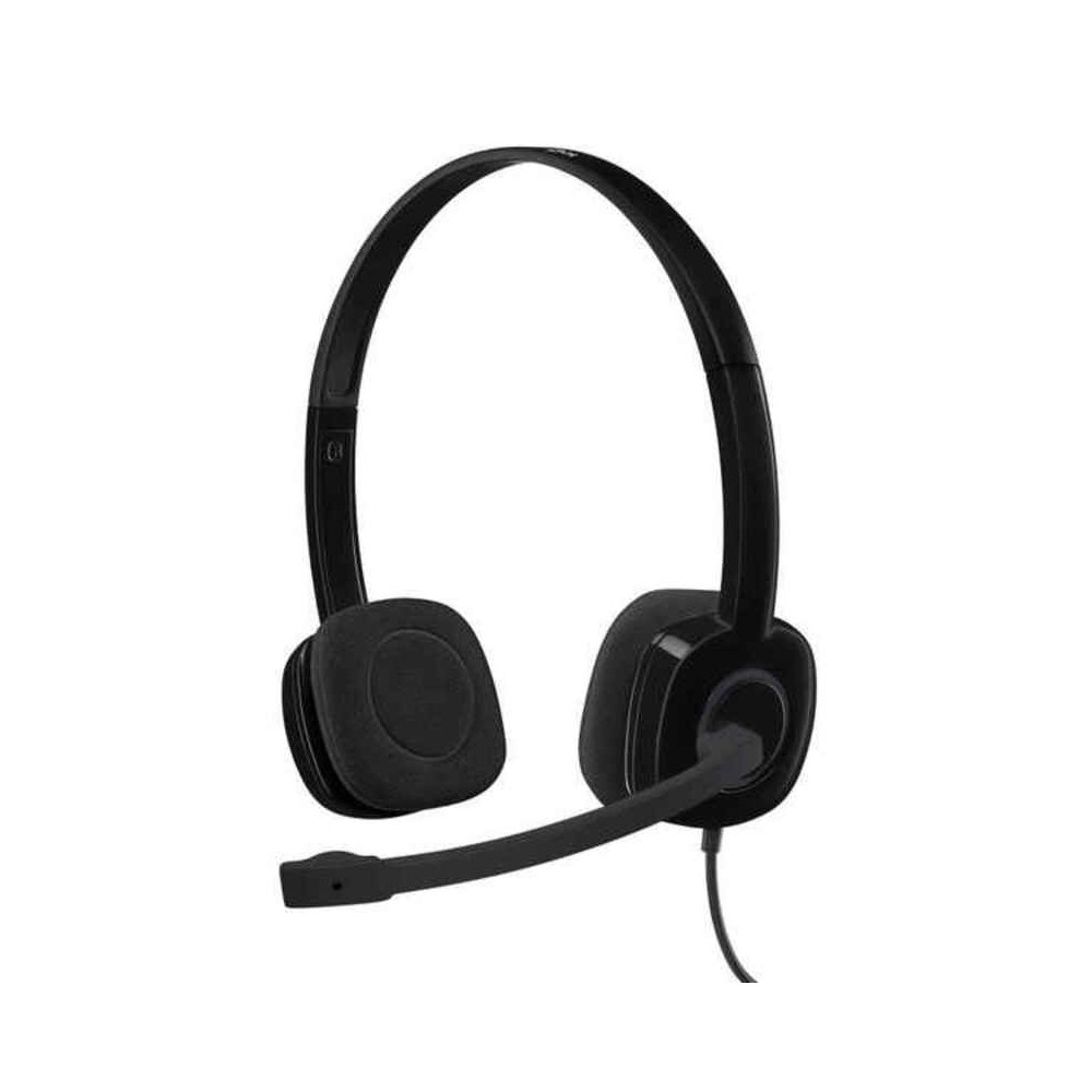 Headphones with Microphone Logitech H150 Stereo Headset Black