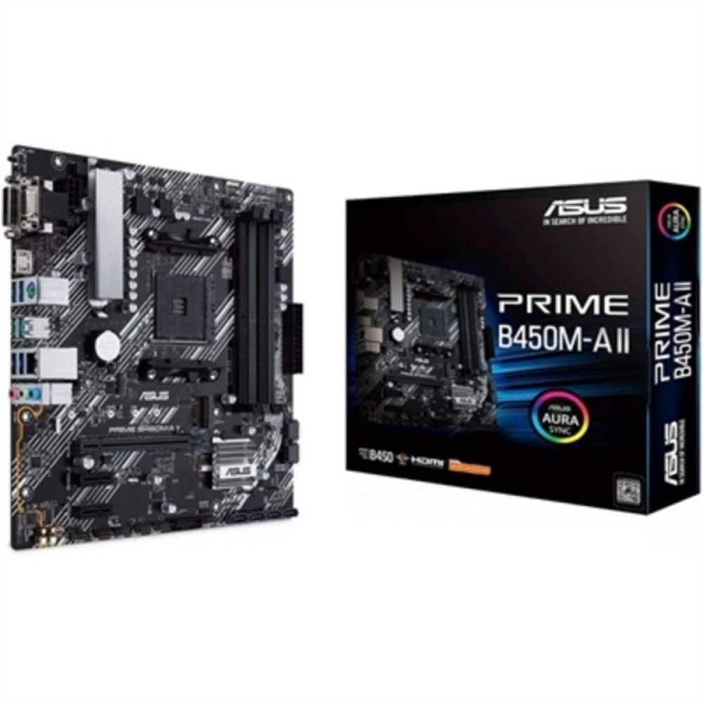 Placa Mãe Asus PRIME B450M-A II mATX DDR4 AM4 AMD B450 AMD AMD AM4