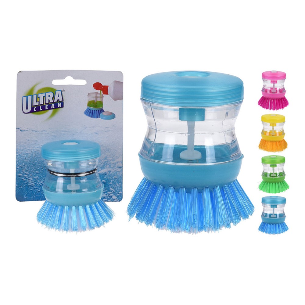 Escova de Limpeza Ultra Clean Pratos Dosificador Ø 5 x 9 cm Polipropileno