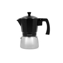 Italienische Kaffeemaschine Bidasoa Tribeca Aluminium Stahl Metall 6 Tassen