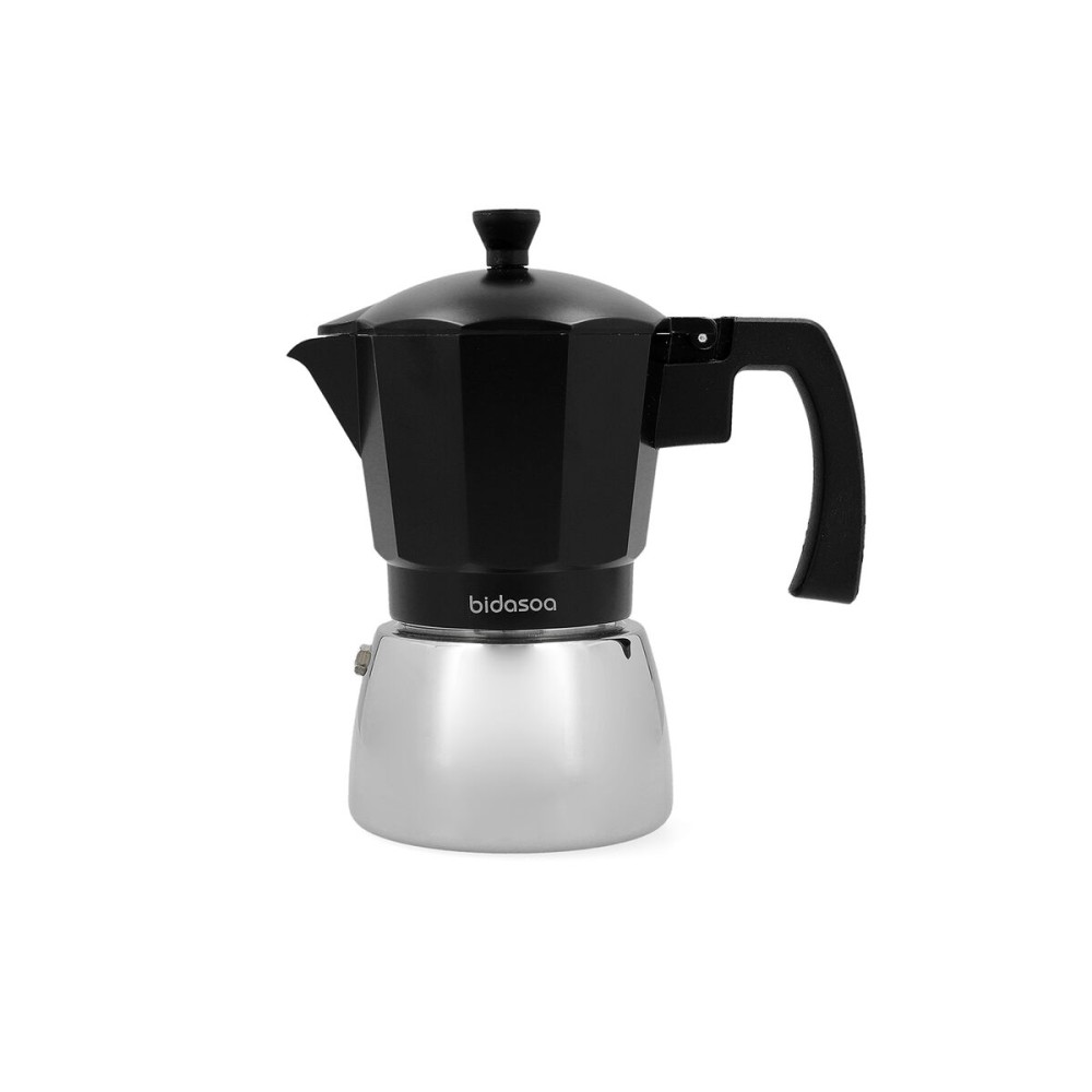 Italian Coffee Pot Bidasoa Tribeca Aluminium Steel Metal 6 Cups