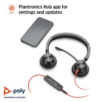 Auriculares com microfone Poly 214016-01           