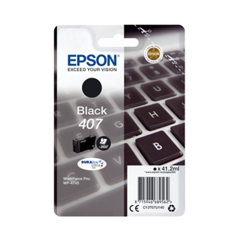 Kompatibel Tintenpatrone Epson C13T07U140 Negro WF-4745 Schwarz