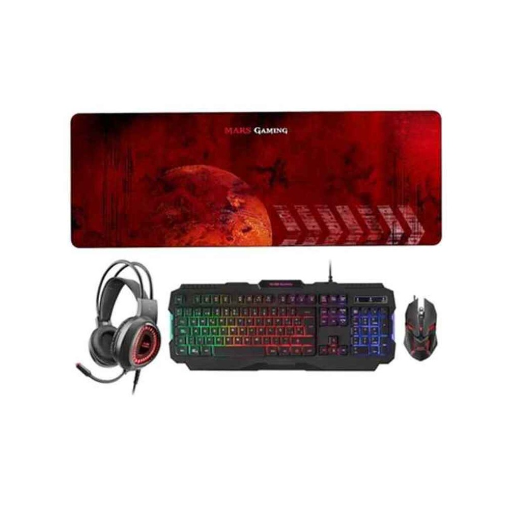 Keyboard and Mouse Mars Gaming MCPRGB2ES (ES)