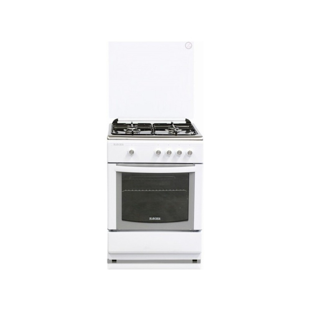 Cocina de Gas Haeger GC-SW6.003C Acero Inoxidable Blanco (61 L)