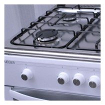 Cocina de Gas Haeger GC-SW6.003C Acero Inoxidable Blanco (61 L)