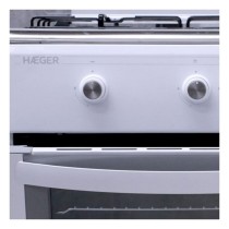 Cucina a Gas Haeger GC-SW6.003C Acciaio inossidabile Bianco (61 L)