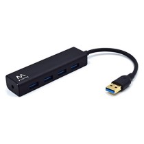 Hub USB Ewent EW1136 4 x USB 3.0 Preto