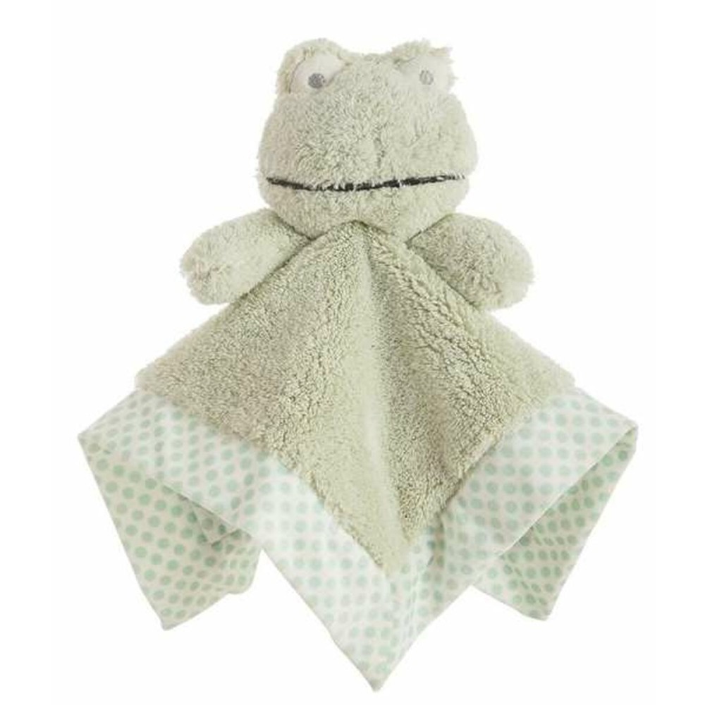 Baby Comforter    Green Spots 30 x 30 cm double-layer