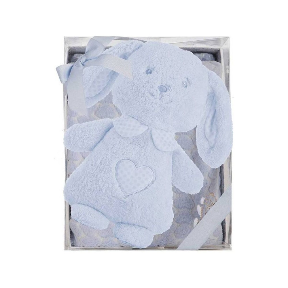 Manta para Bebé Azul Peluche (100 x 75 cm)