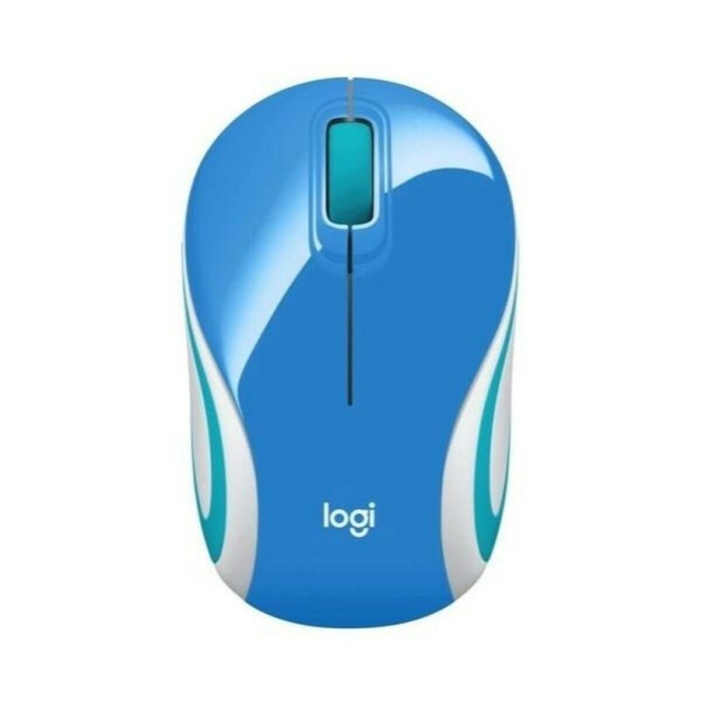 Mouse Ottico Wireless Logitech 910-002733 1000 dpi Azzurro