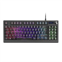 Gaming Tastatur Mars Gaming MKREVOES LED RGB Schwarz Spanisch Affe (1 Stücke)