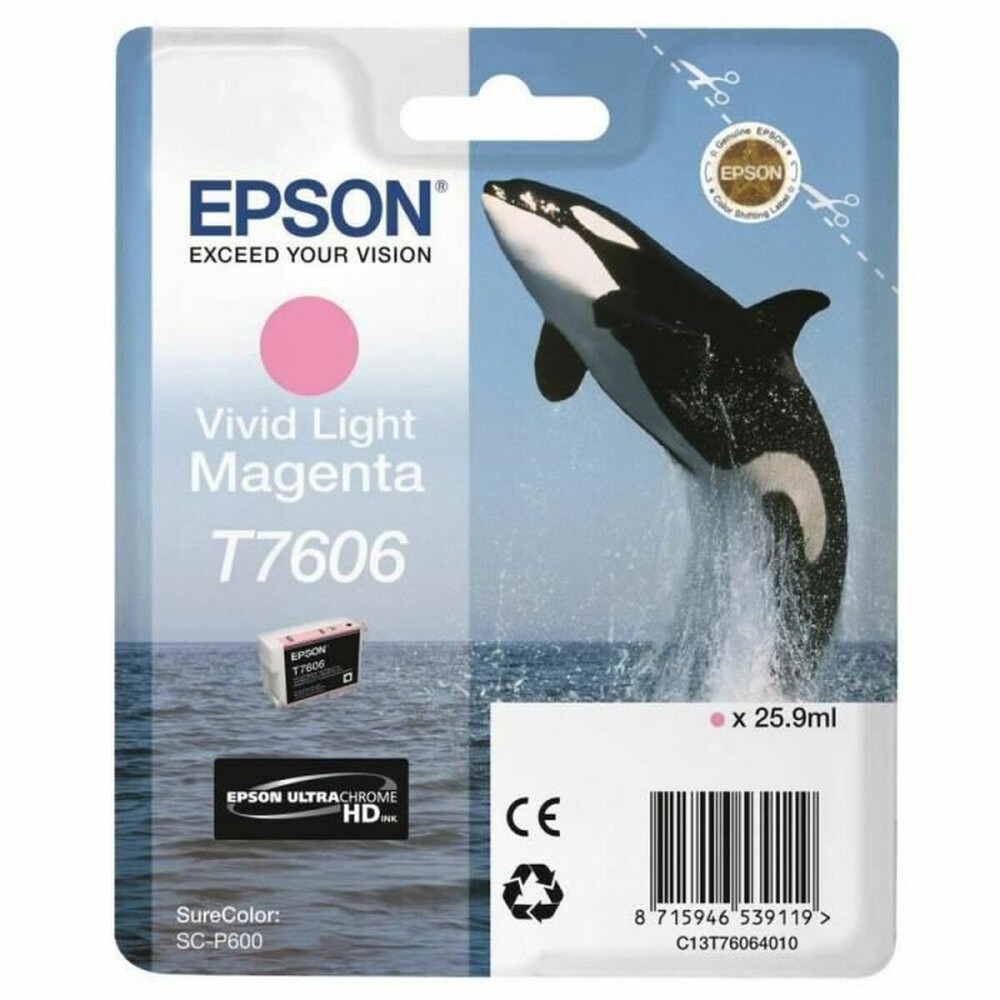 Cartuccia ad Inchiostro Originale Epson T7606 Nero