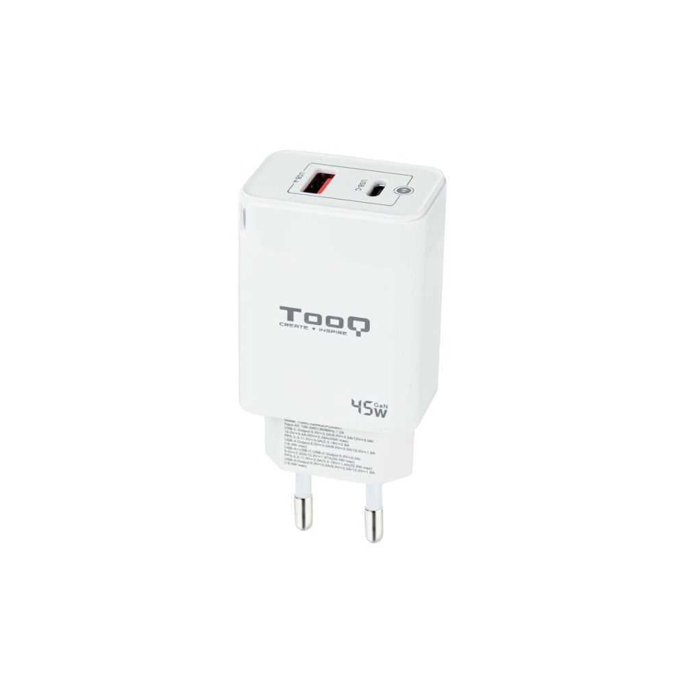 Wall Charger TooQ TQWC-GANQCPD45WT 45 W