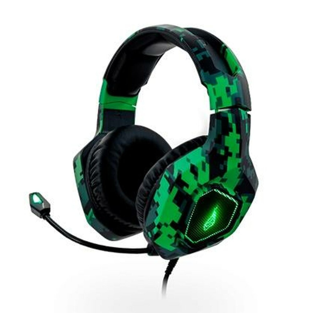 Headphones with Microphone Verbatim Surefire Skirmish Black Green