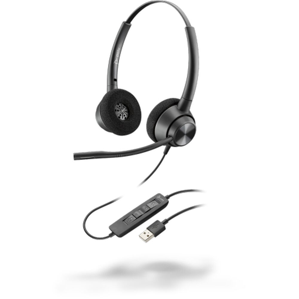 Auriculares con Micrófono Poly 214570-01            Negro