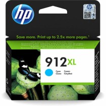 Original Ink Cartridge HP Cartucho de tinta Original HP 912XL cian de alta capacidad