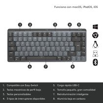 Teclado Bluetooth Logitech MX Mini Mechanical Qwerty US International