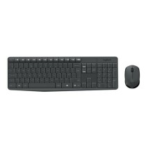 Teclado e Rato sem Fios Logitech 920-007919 Preto